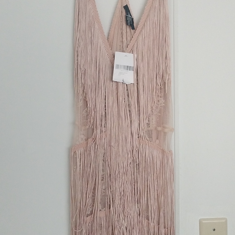 Fringe Sheer Jumpsuit